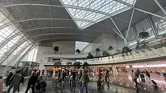 Main hall of the ATG terminal for YHT passenger services