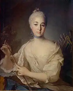 Louis Tocqué, c. 1758, Portrait of Anna Stroganova (1743–1769), State Russian Museum, Saint Petersburg