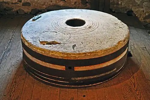 Millstone at the Mill at Anselma, 2010.