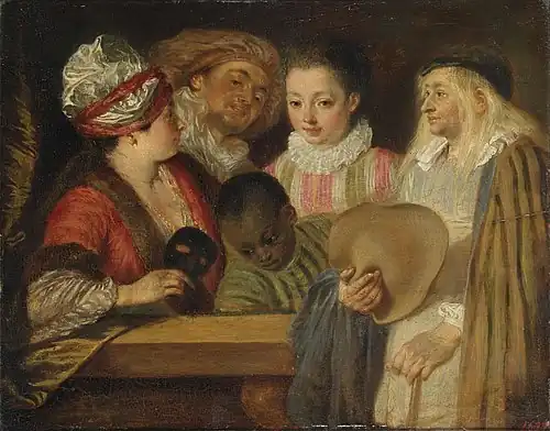 Rococo: Actors of the Comédie-Française by Antoine Watteau (c. 1711–1718)
