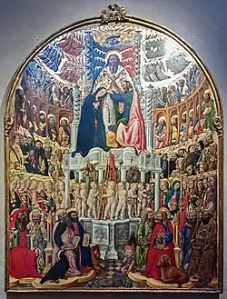 Coronation of the Virgin, 1444 by Antonio Vivarini and Giovanni d'Alemagna