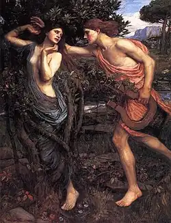 Apollo and Daphne by Waterhouse, 1908