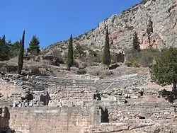 Ruins of the theatre at Delphi