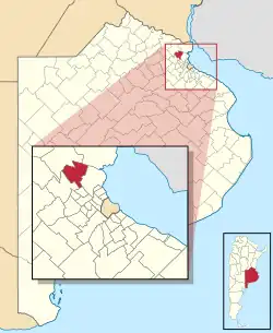 location of Escobar Partido in Greather Buenos Aires