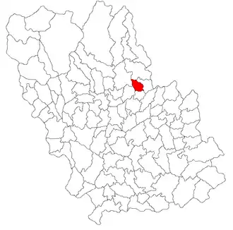 Location in Prahova County