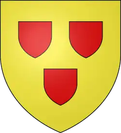 3 escutcheons—Or, three escutcheons gules—d'Abbeville, France