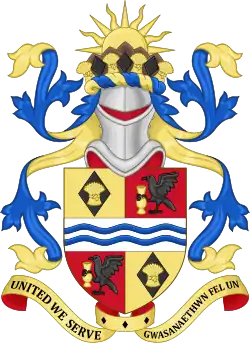 Coat of arms of Torfaen County Borough