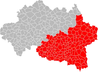 Location within the department Allier