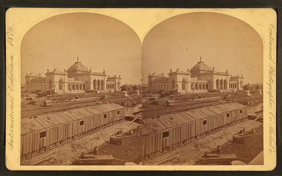 Nearing completion (March 7, 1876).