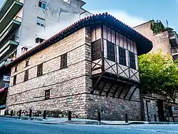 The mansion of Georgios Lassanis in Kozani. Today it is used as a Municipal Map Library.