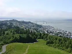 A view of the bridge from the Astoria Column