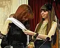 President Cristina Fernández de Kirchner receives the presidential sash from her daughter Florencia (who did not held any political office) in 2011