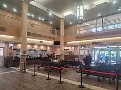 Interior of the terminal, July 2024