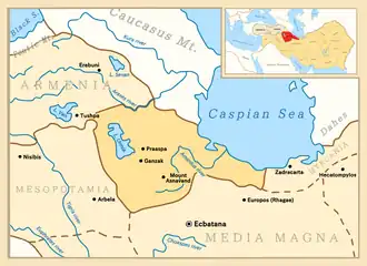 Atropatene as a vassal of Seleucids in 221 BC