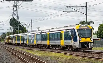 Exterior of the EMU at Puhinui railway station