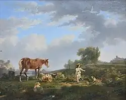 Paysage à la fermière et au cheval, undated (c. 1816-1819), private collection.