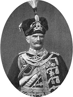 Field Marshal August von Mackensen with Deaths Head Hussars insignia