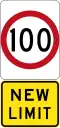 New 100&nbsp;km/h Speed Limit (used in Victoria)