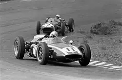 Jack Brabham in the Cooper T53 at the 1960 Dutch Grand Prix