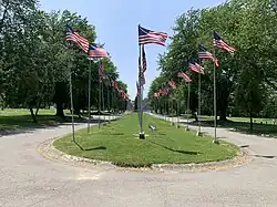 Avenues of 444 Flags in Hermitage, Pennsylvania