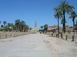Hundreds of sphinxes once lined the road to nearby Karnak