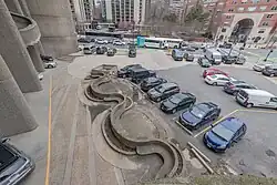 Merrimac Plaza, mostly used for parking