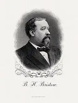 BRISTOW, Benjamin H-Treasury (BEP engraved portrait)