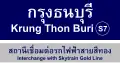 Krung Thon Buri Station Traditional sign (BTS)