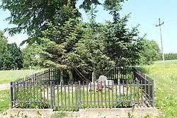 Stone cross in Bachowice