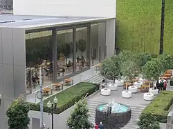 Apple Store on Union Square, back entrance and plaza.