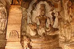Vishnu seated on Adishesha