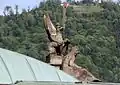 Gable figure on the roof of the Friedrichsbad