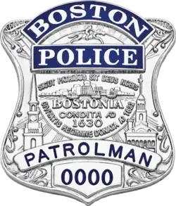 Badge of Boston Police Department