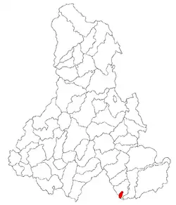 Location in Harghita County