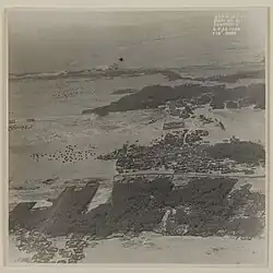 aerial view of Jalan Bani Bu Ali looking east on 4 February 1932