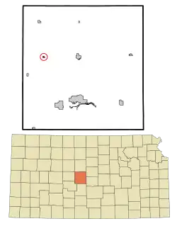 Location within Barton County and Kansas
