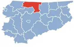 Location within the voivodeship