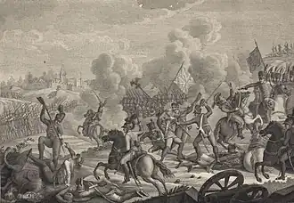 Sepia print of "Batalha do Vimeiro" shows a battle scene with a British flag in the center.