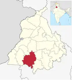 Location in Punjab
