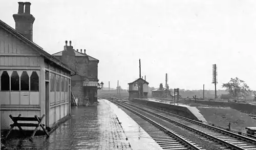 The former railway station during its heyday