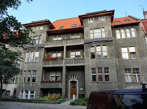 Facade on the street