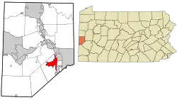 Location in Beaver County and the U.S. state of Pennsylvania.