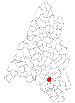Location within Bihor County