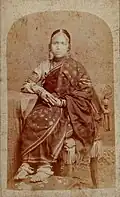Bengali girl in full sleeve choli (1880)