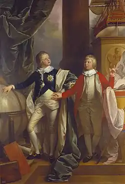 The Duke of Clarence and Duke of Kent by Benjamin West