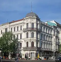 Block of flats, built in 1868, on Mehringdamm 40 at the corner of Yorckstraße
