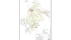 Map showing Magrayar (#673) in Bighapur CD block