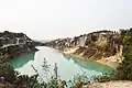 Lake located at the White Clay hills in Bijoypur