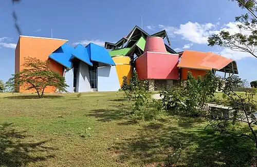 Biomuseo, Panama City, Panama, by Frank Gehry, partially opened in 2014, completed in 2019[101]