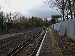 Main line looking west